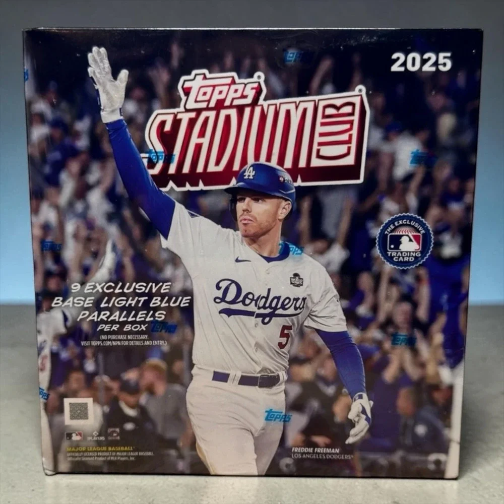 Topps Stadium Club Baseball 2025 Mega Box 144 Cards Light Blue Sepia Parallels - Picture 1 of 6